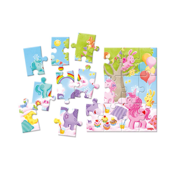 3 Puzzles - Einhorn Glitzerglück