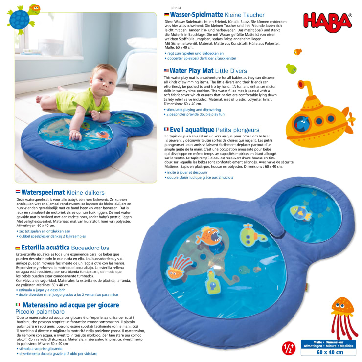 Wasser-Spielmatte Taucher
