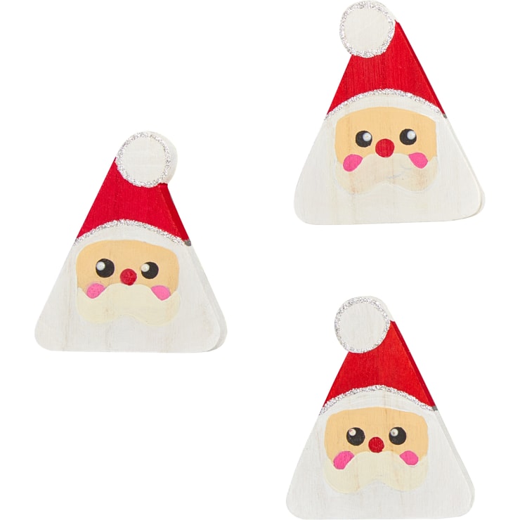 Sachenmacher Holz-Weihnachtsmänner, für 6 Stück