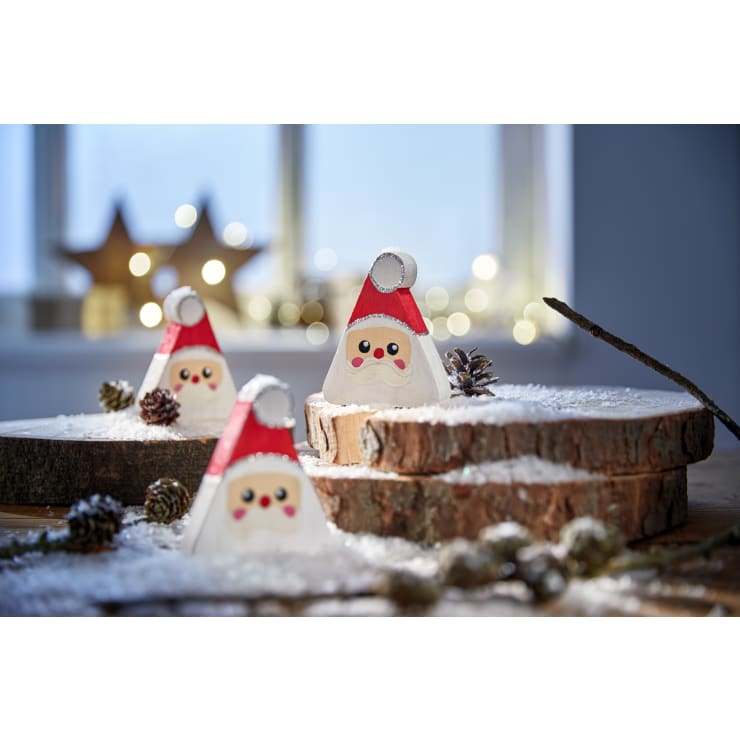 Sachenmacher Holz-Weihnachtsmänner, für 6 Stück