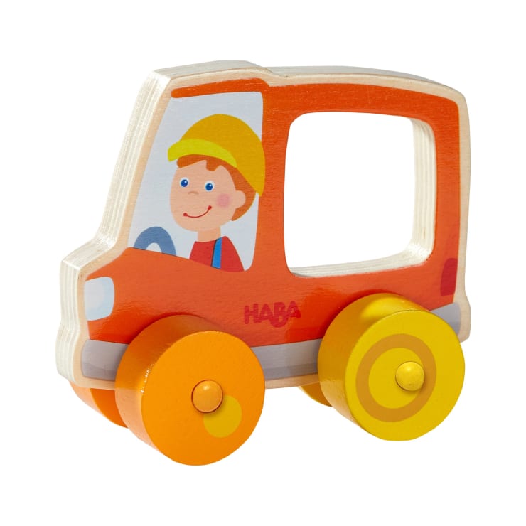 Schiebefigur Müllauto
