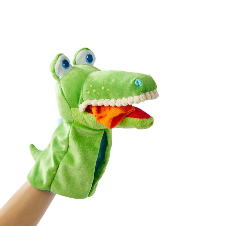Handpuppe Allesfresser Kroko, 26 cm