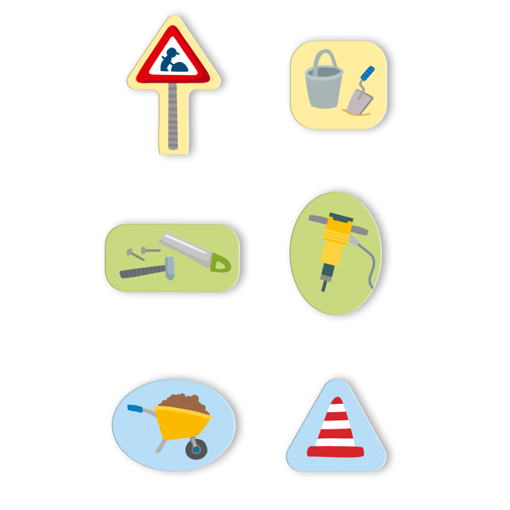 6 erste Puzzles – Baustelle