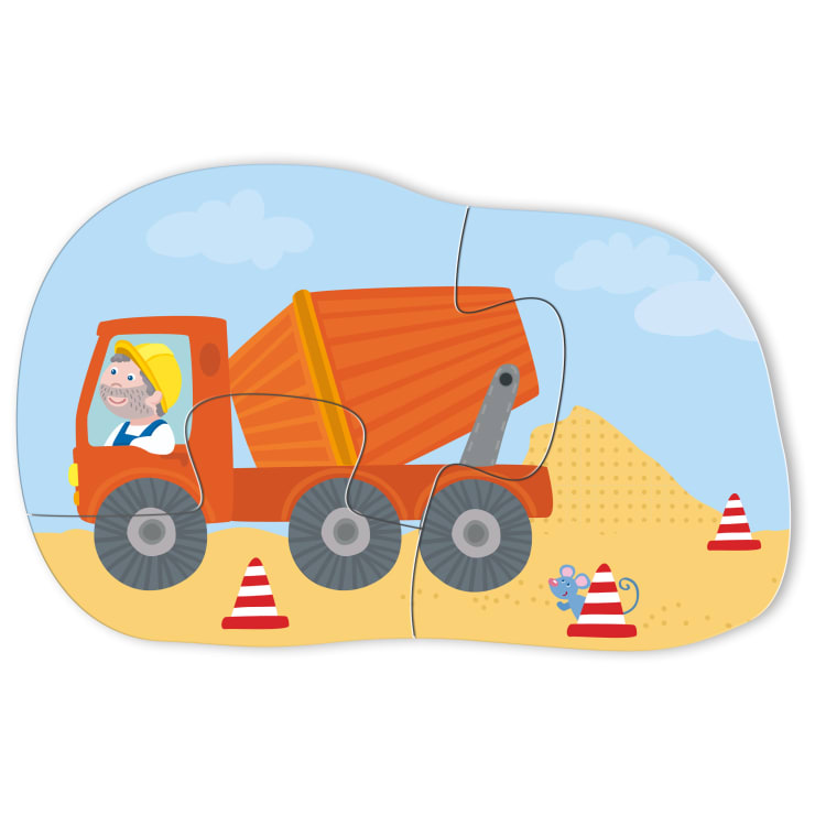 6 erste Puzzles – Baustelle