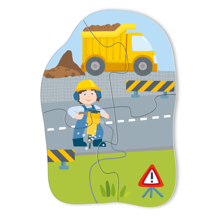 6 erste Puzzles – Baustelle