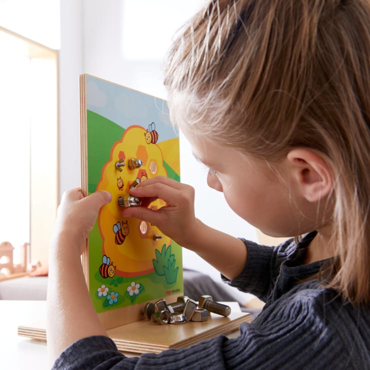 Bees" Motor Skills Screw Board