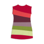 Kleid Blockstreifen, 80/86, traubenrot