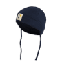 Erstlingsmütze mit Patch, marine, 35