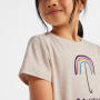 T-Shirt Kinder, 116/122, beige meliert