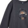 Sweatshirt Mädchen, 128/134, anthrazit