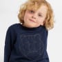 Langarmshirt Jungen, 116/122, marine