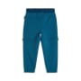 Sweathose Zip Off Kinde, 104/110, petrol