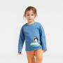 Sweatshirt Applika, 104/110, heidelbeere