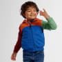 Sweatjacke Zipp-Off, 80/86, stahlblau
