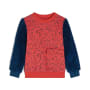 Sweatshirt Materialmix St, 80/86, hummer