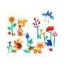 Sachenmacher selbstklebendes Fensterbild Waldtiere, Bastelset Herbst