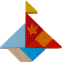 Legespiel Bunter Tangram-Mix