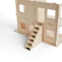 Puppenhaus aus Holz, ca. 62x26x41cm