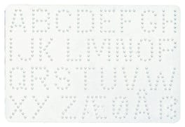 Steckplatten Buchstaben + Zahlen, 2 Stück