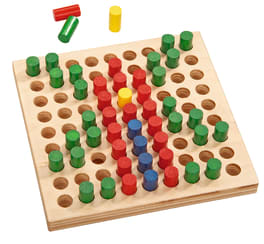 Steckbrett-Set, 5 Steckbretter + 1.000 Holzstecker