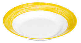 ARCOROC Brush yellow Teller tief, Ø 22,5 cm, 6 Stück
