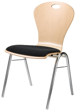 Stuhl Atlanta 6 mit Griffloch, div. Farben, Sitzh. 48 cm