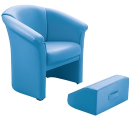 Sessel Kunstleder, div. Farben, Sitzh. 47 cm