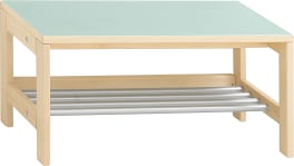 Garderobenbank YUNA mit Schuhablage, fest montierbar, div. Farben, B 99,5 x H 35 x T 33 cm