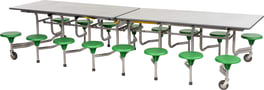 16er-Tisch-Sitz-Kombination (rechteckig)