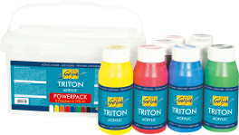 Triton-Acrylfarben-Set, 8 Farben à 750 ml