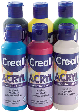  Creall-Sortiment Acryl, 6 x 80 ml 