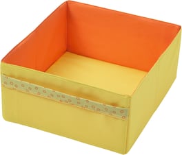 Stoffbox, gelb/orange