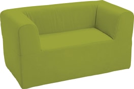 Sofa 2-Sitzer, Kunstleder, div. Farben, Sitzh. 30 cm