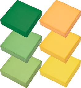 Sitzkissen-Set grün/orange