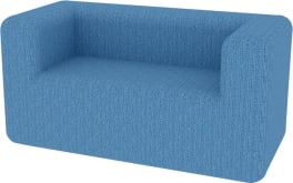 Sofa 2-Sitzer XL, div. Stoffe, Sitzh. 45 cm, B 150 x H 75 x T 73 cm