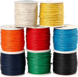 Baumwollkordel-Set, 8 verschiedene Farben