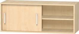 Aufsatzschrank Schiebetüren m. Mittelwand variado, B 100 x H 36,8 x T 43,5 cm