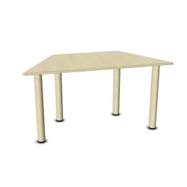 Tisch move upp trapezförmig, Holzbeine mit Gleitern, versch. Höhen, L 120 x B 60 cm