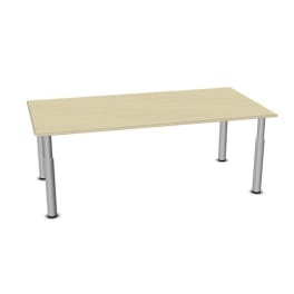 Tisch move upp rechteckig, Schraubverstellung 40 - 59 cm, Metallbeine mit Gleitern, L 160 x B 80 cm