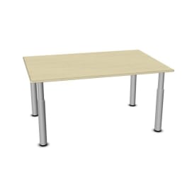 Tisch move upp rechteckig, Schraubverstellung 40 - 59 cm, Metallbeine mit Gleitern, L 120 x B 80 cm