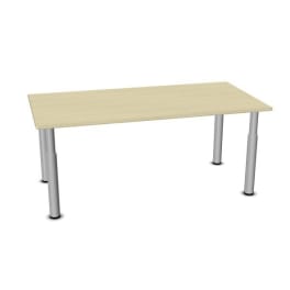 Tisch move upp rechteckig, Schraubverstellung 40 - 59 cm, Metallbeine mit Gleitern, L 140 x B 70 cm