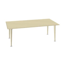 Tisch move upp rechteckig, konisch verlaufende Holzbeine mit Gleitern, L 160 x B 80 cm