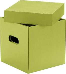 Karton Box mit Deckel, 6 Stück
