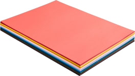 Tonkarton, 220g/qm2, 50 x 70 cm, 200 Bogen in 10 Farben