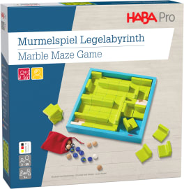 HABA Pro Murmelspiel Legelabyrinth, 54-teilig