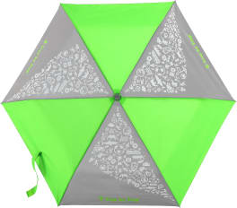 Kinder-Regenschirm, mit reflektierenden Elementen