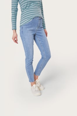 Damen High Waist Jeans Sweat-Denim
