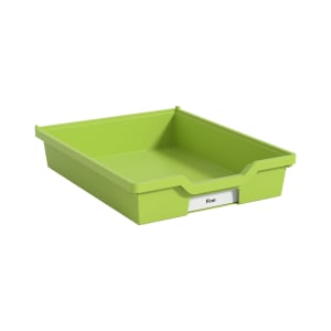 Gratnells Eigentumsbox mit Auszugsstopp, H 7,5 cm, hellgrün