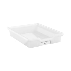 Gratnells Eigentumsbox mit Auszugsstopp, H 7,5 cm, transparent