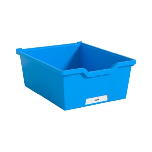 Gratnells Eigentumsbox mit Auszugsstopp, H 15 cm, blau